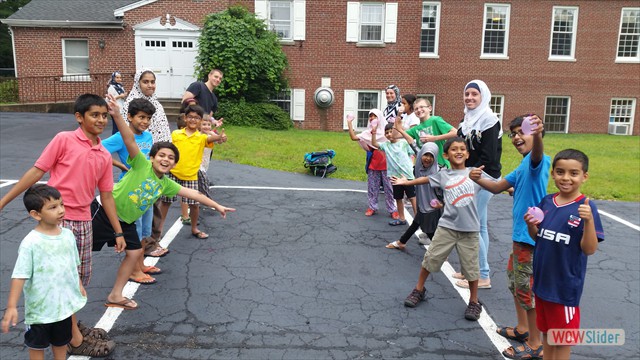 Water Baloon Toss with Friends